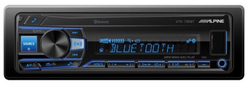 Alpine UTE-73EBT Mechless Bluetooth USB AUX Head Unit