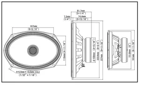 Alpine S2-S69 - S-Series Hi-Res 6x9" 2-way 260watts